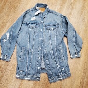 American Eagle Distressed Jean Jacket